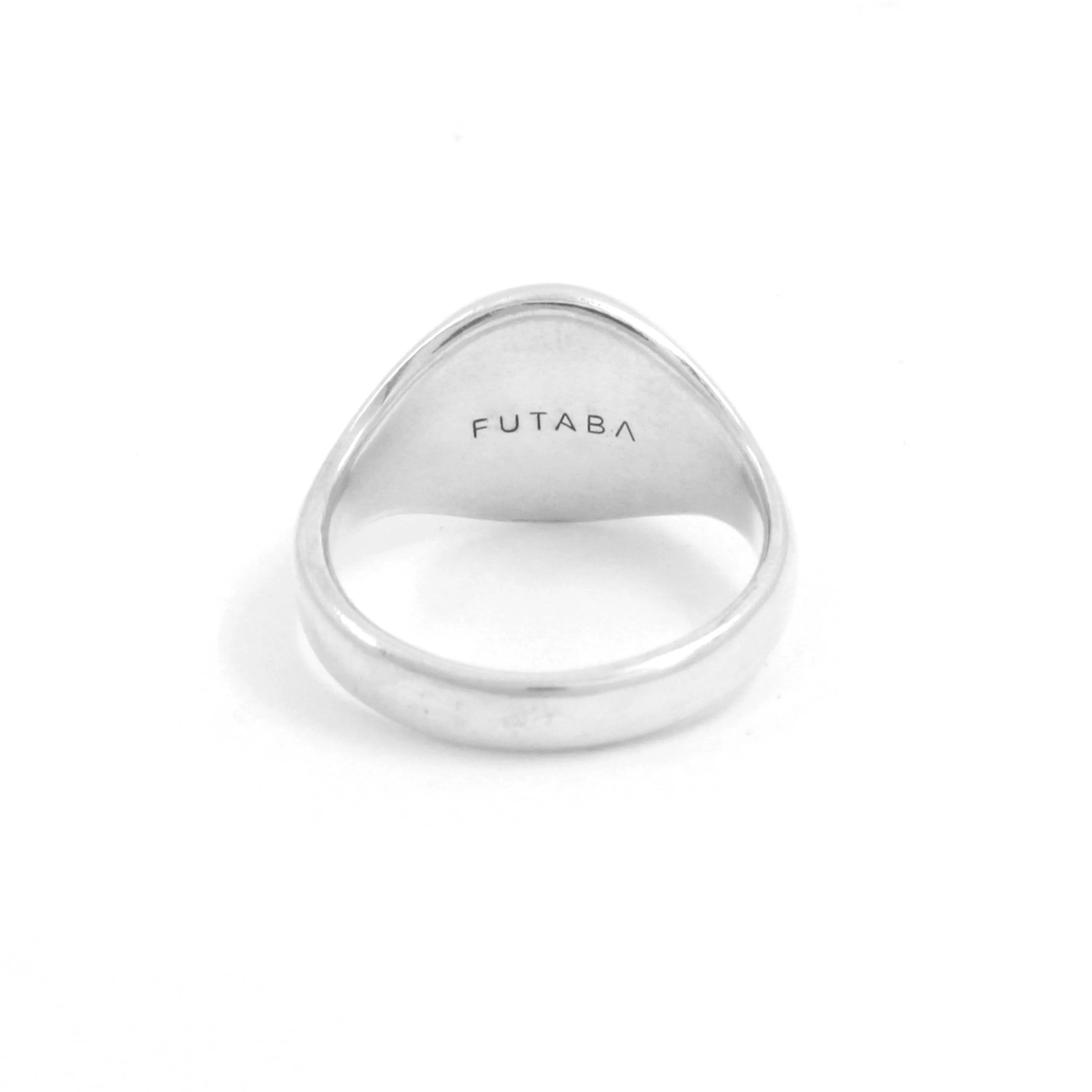 Barbed Wire Signet Ring in Sterling Silver