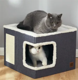 Cloth Cube Cat Nest Foldable