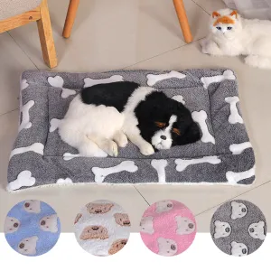 Dog Bed Flannel Thickened Pet Mat