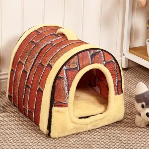 Hot!!! Dog House/Kennel/Nest With Foldable Mat