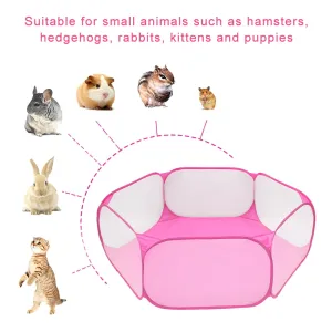 Pet Playpen Portable Open Indoor Outdoor Small Animals Cage