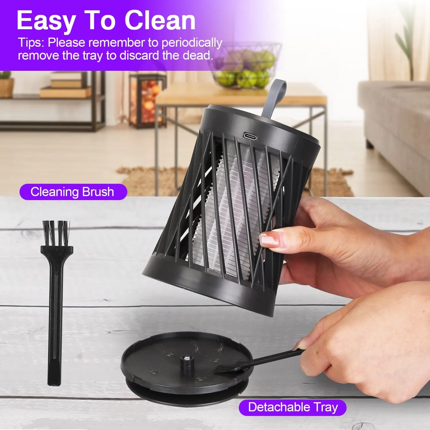 Rechargeable Mosquito Killer Lamp with Night Light
