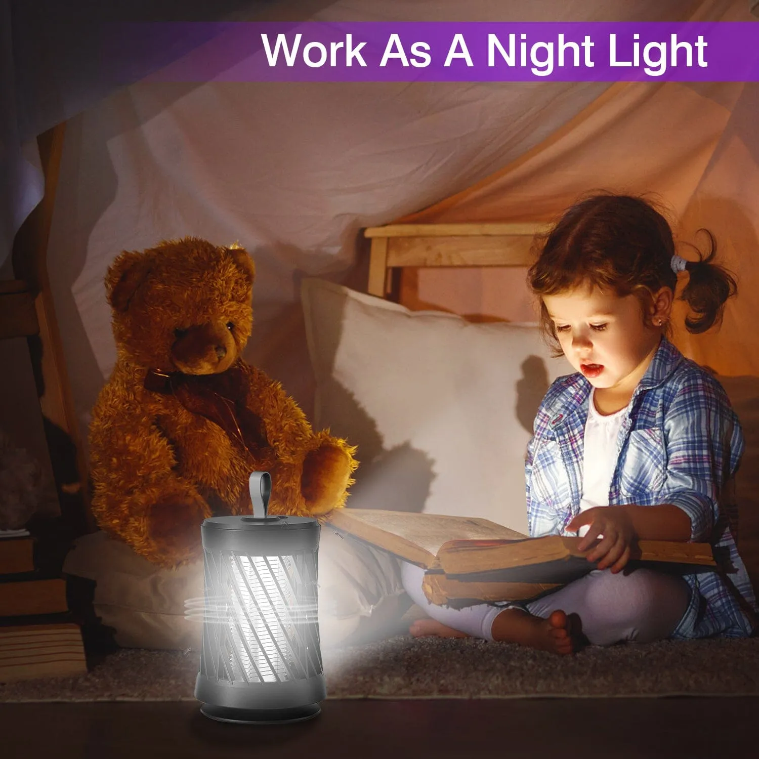 Rechargeable Mosquito Killer Lamp with Night Light