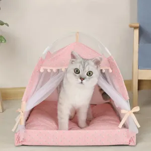 Sweet Princess Foldable Cat Bed & Cozy Dog House